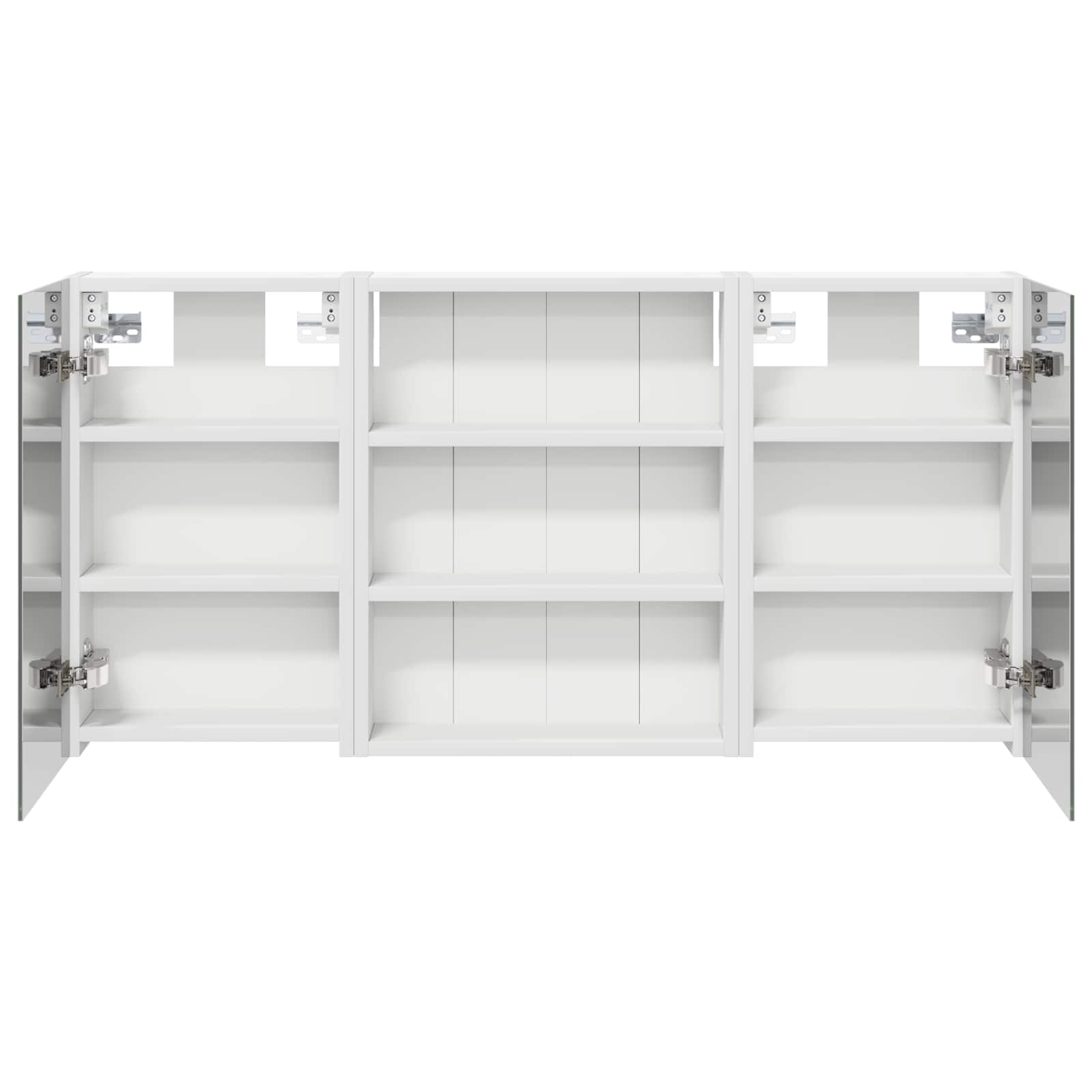 Badkamerkastenset 3 pcs 100 x 10,5 x 50 cm Bewerkt hout