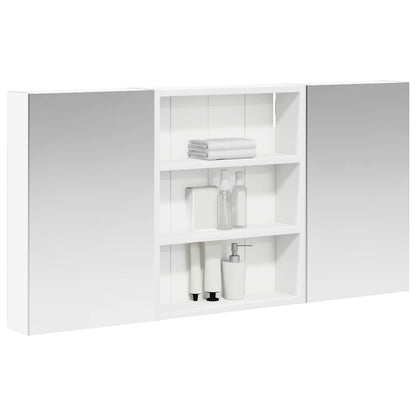 Badkamerkastenset 3 pcs 100 x 10,5 x 50 cm Bewerkt hout
