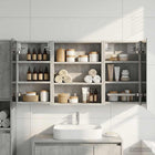Bathroom Cabinet Set 3 pcs 100 x 10.5 x 50 cm Engineered Wood