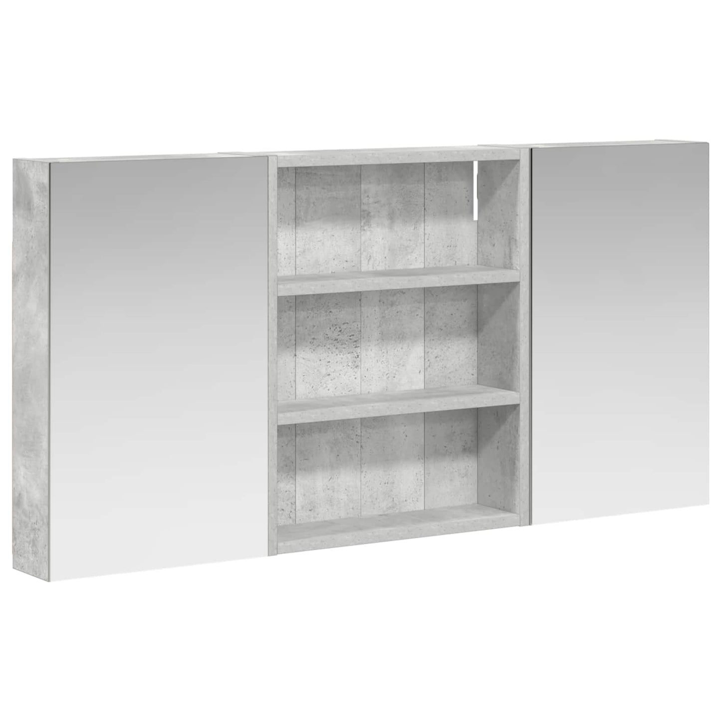 Badkamerkastenset 3 pcs 100 x 10,5 x 50 cm Bewerkt hout