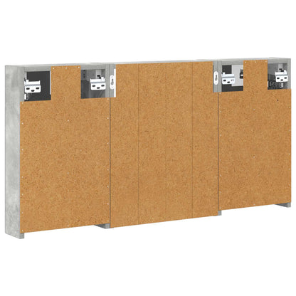 Badkamerkastenset 3 pcs 100 x 10,5 x 50 cm Bewerkt hout