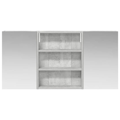 Badkamerkastenset 3 pcs 100 x 10,5 x 50 cm Bewerkt hout