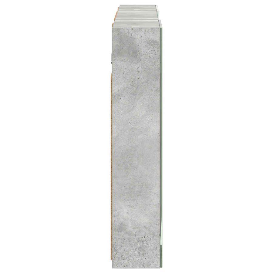 Badkamerkastenset 3 pcs 100 x 10,5 x 50 cm Bewerkt hout