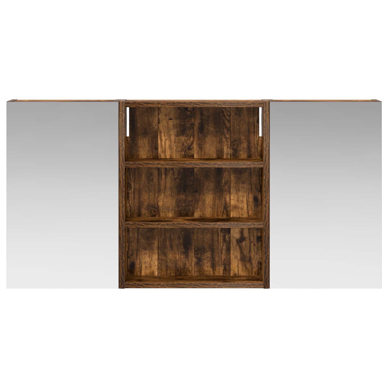 Badkamerkastenset 3 pcs 100 x 10,5 x 50 cm Bewerkt hout