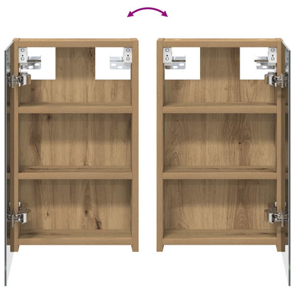 Badkamerkastenset 3 pcs 100 x 10,5 x 50 cm Bewerkt hout