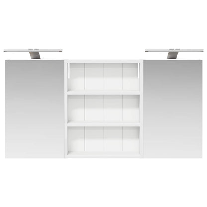 Badkamerkastenset 3 pcs 100 x 10,5 x 50 cm Bewerkt hout