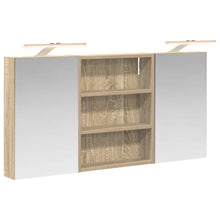 Badkamerkastenset 3 pcs 100 x 10,5 x 50 cm Bewerkt hout