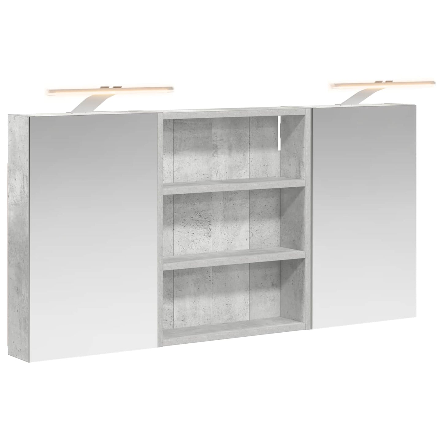 Badkamerkastenset 3 pcs 100 x 10,5 x 50 cm Bewerkt hout
