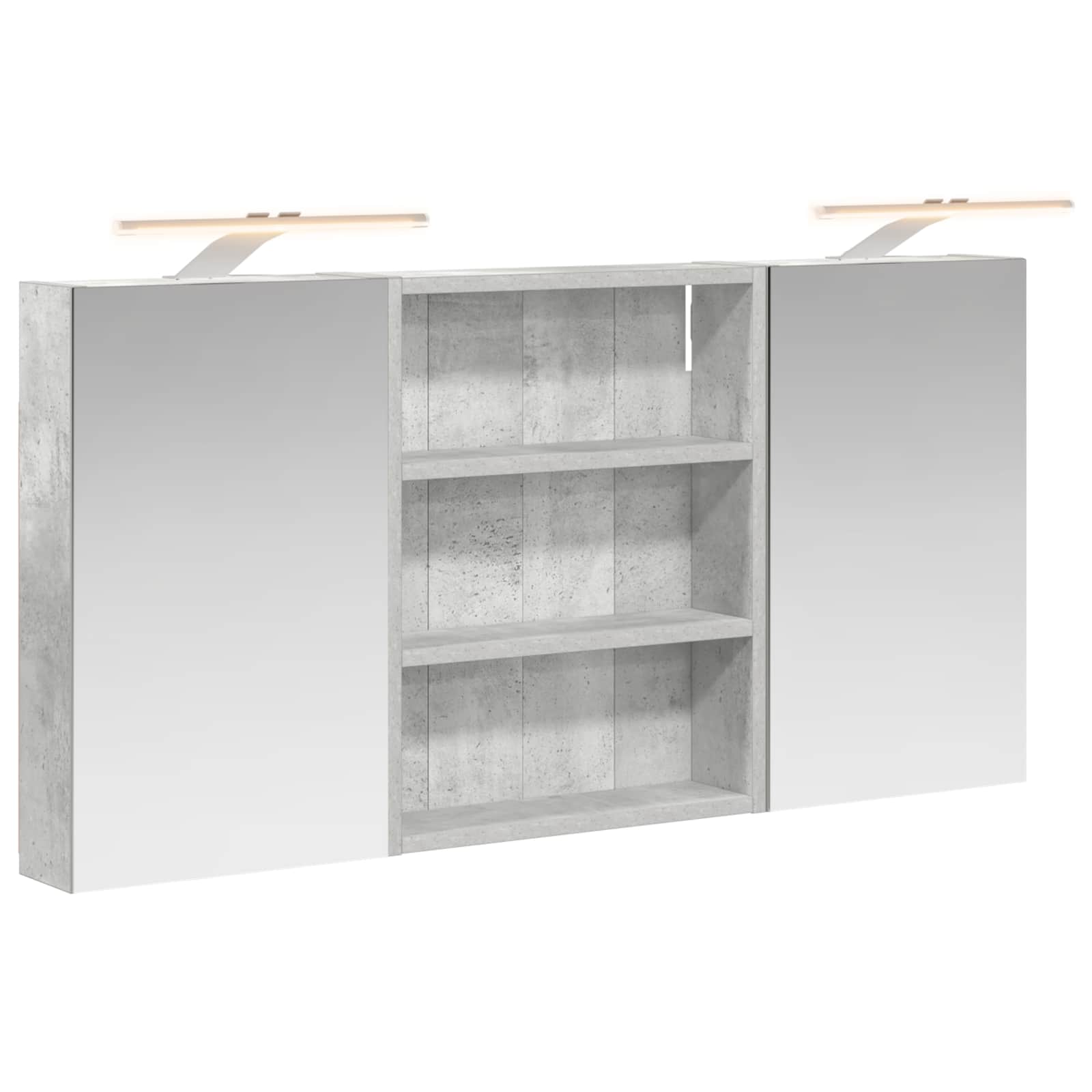 Badkamerkastenset 3 pcs 100 x 10,5 x 50 cm Bewerkt hout