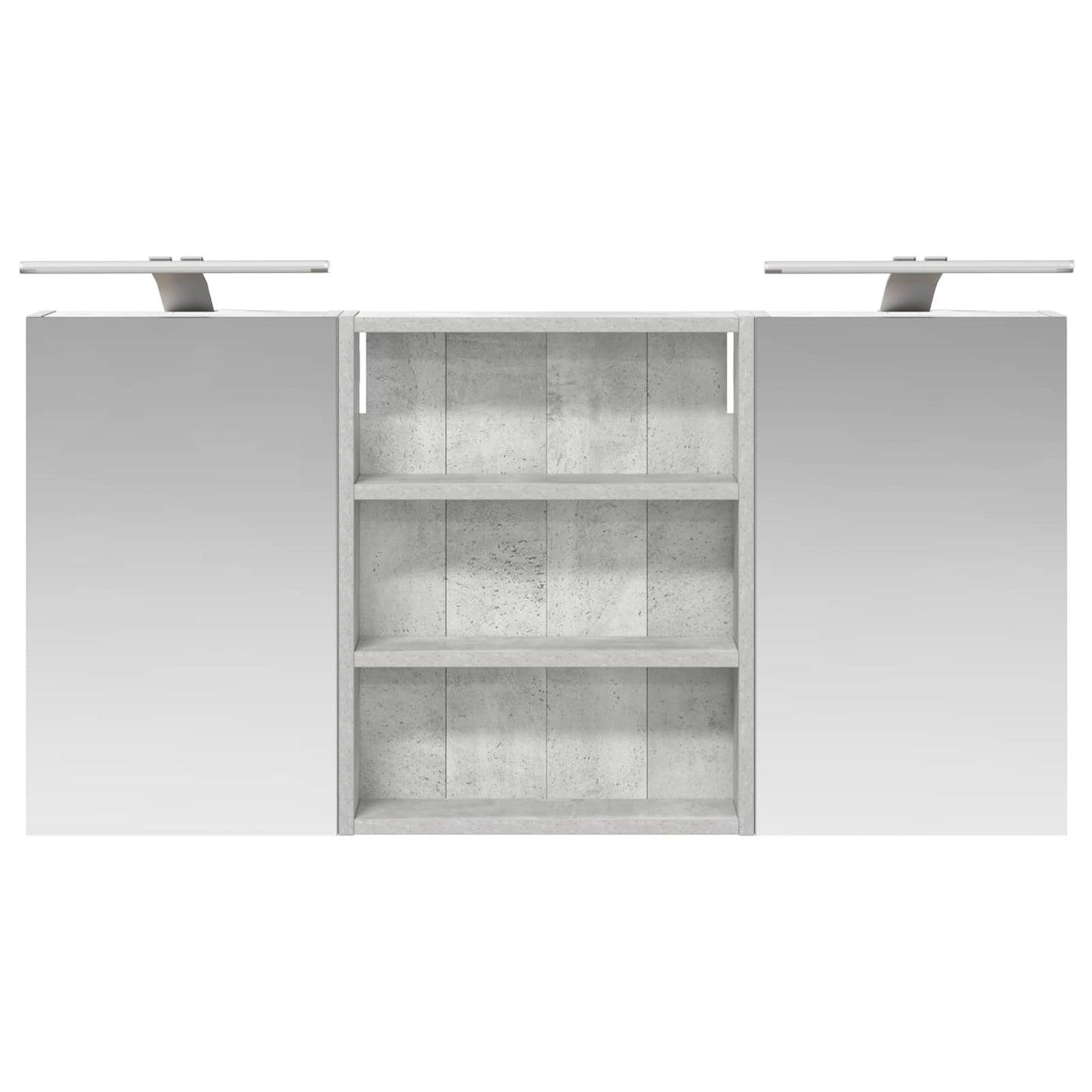 Badkamerkastenset 3 pcs 100 x 10,5 x 50 cm Bewerkt hout