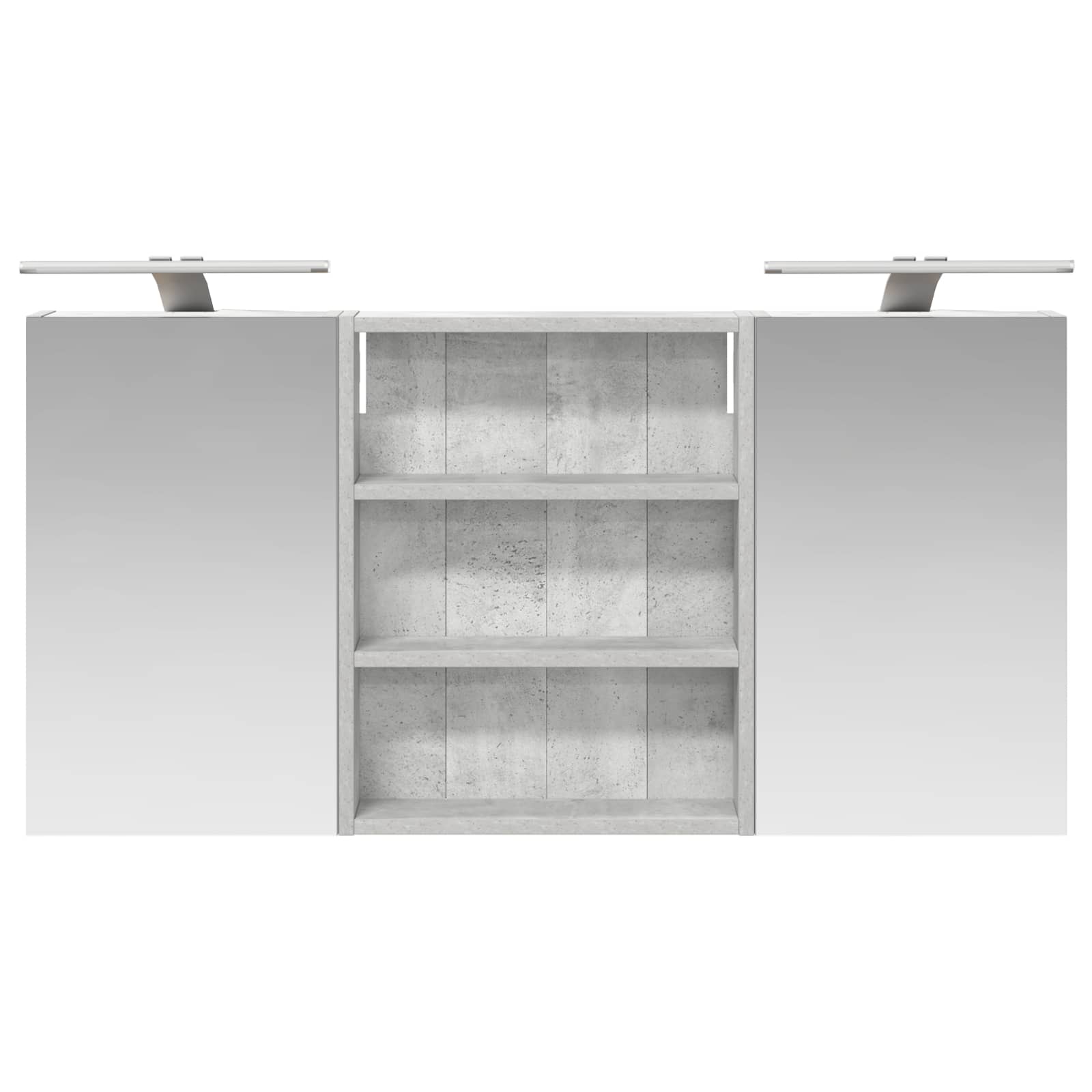 Badkamerkastenset 3 pcs 100 x 10,5 x 50 cm Bewerkt hout