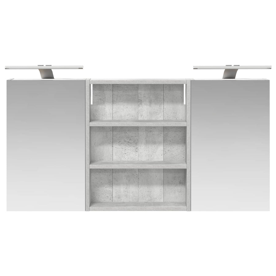 Badkamerkastenset 3 pcs 100 x 10,5 x 50 cm Bewerkt hout