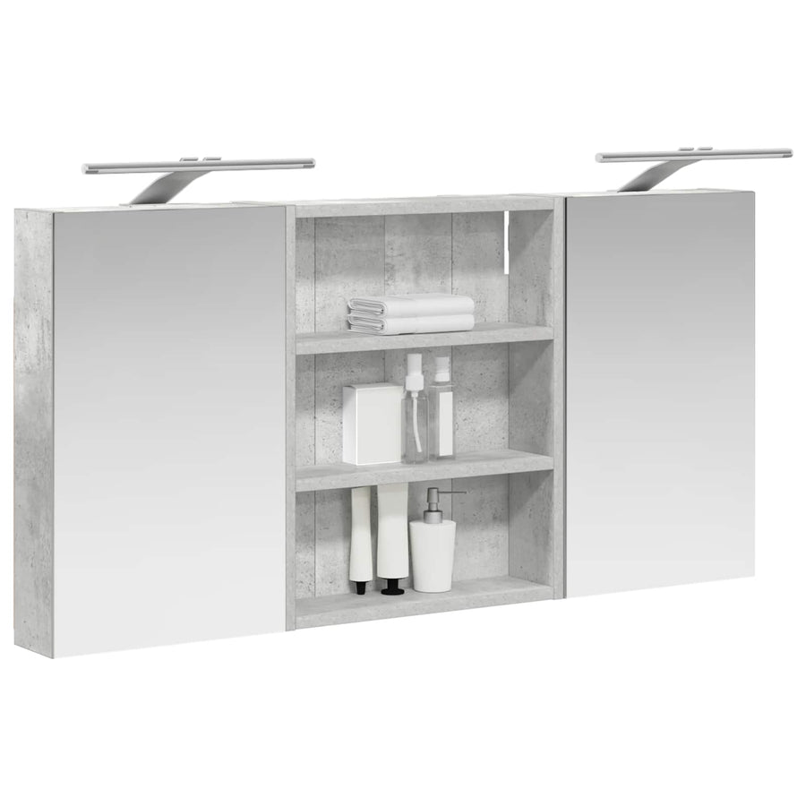 Badkamerkastenset 3 pcs 100 x 10,5 x 50 cm Bewerkt hout