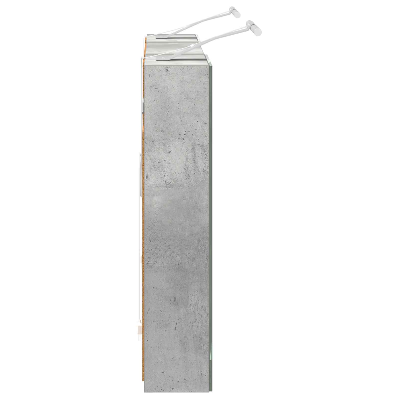 Badkamerkastenset 3 pcs 100 x 10,5 x 50 cm Bewerkt hout