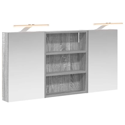Badkamerkastenset 3 pcs 100 x 10,5 x 50 cm Bewerkt hout