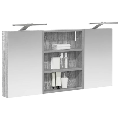 Badkamerkastenset 3 pcs 100 x 10,5 x 50 cm Bewerkt hout