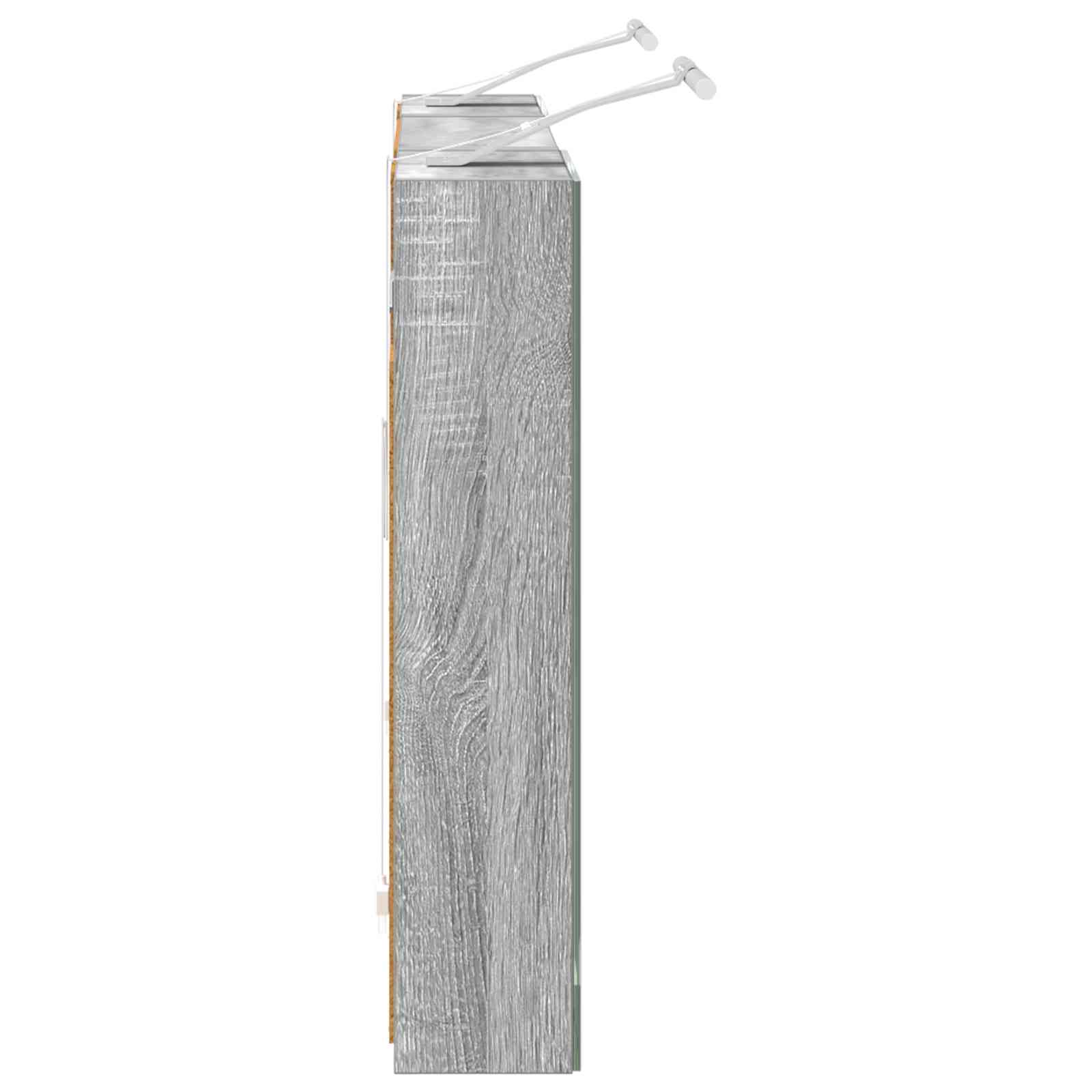 Badkamerkastenset 3 pcs 100 x 10,5 x 50 cm Bewerkt hout