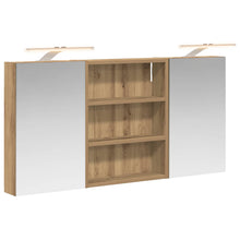 Badkamerkastenset 3 pcs 100 x 10,5 x 50 cm Bewerkt hout