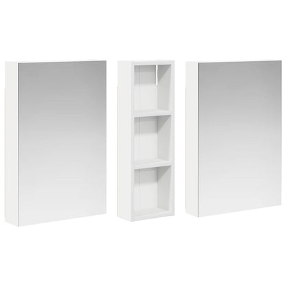 Badkamerkastenset 3 pcs 100 x 10,5 x 60,5 cm Bewerkt hout