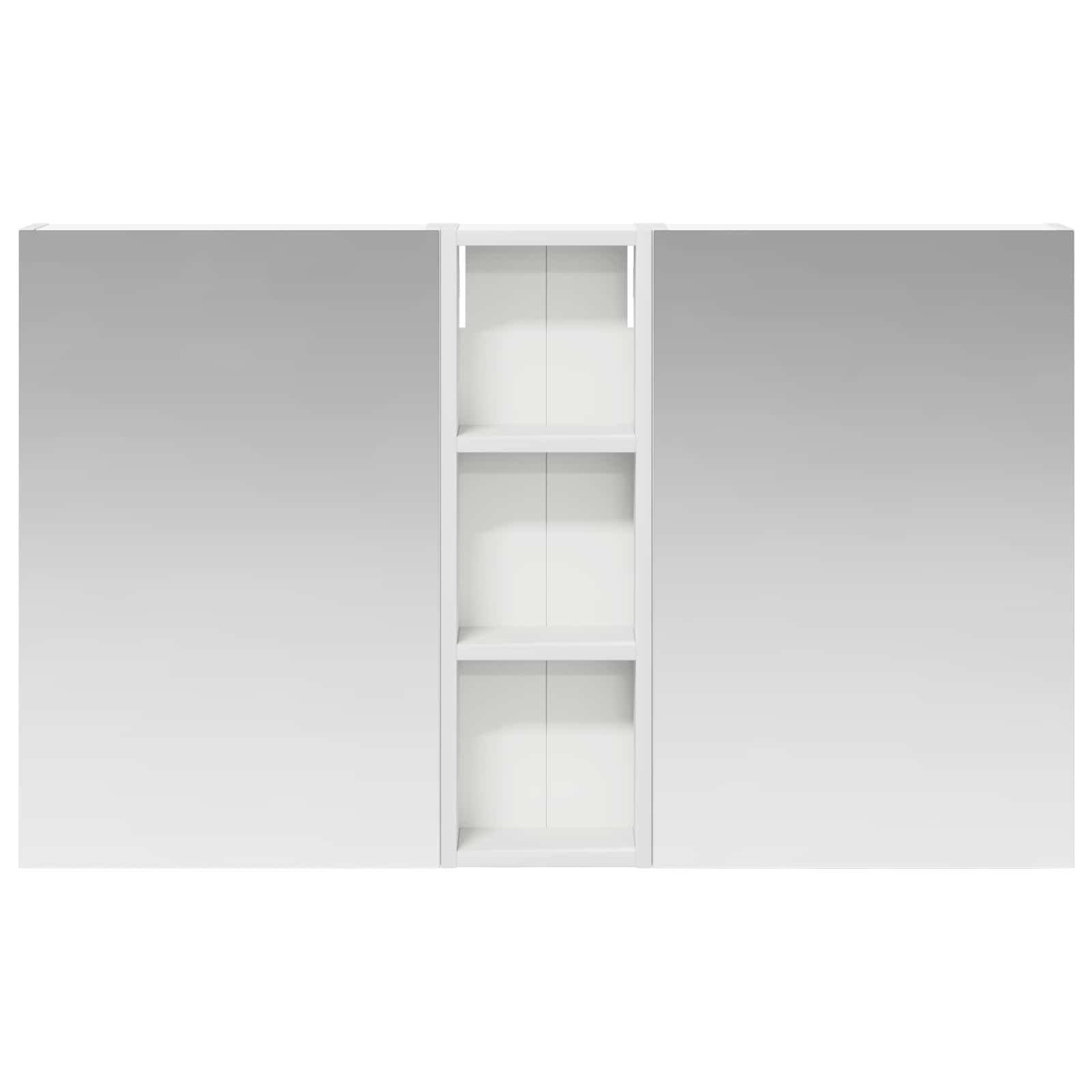 Badkamerkastenset 3 pcs 100 x 10,5 x 60,5 cm Bewerkt hout