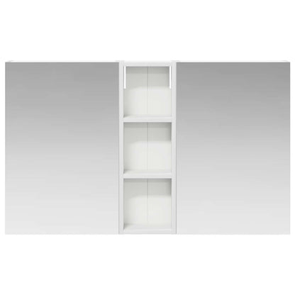 Badkamerkastenset 3 pcs 100 x 10,5 x 60,5 cm Bewerkt hout