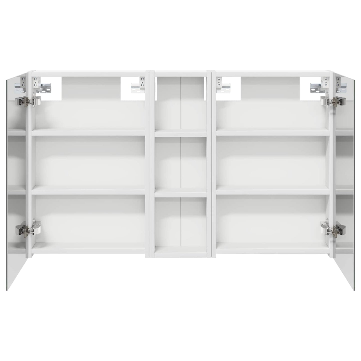 Badkamerkastenset 3 pcs 100 x 10,5 x 60,5 cm Bewerkt hout