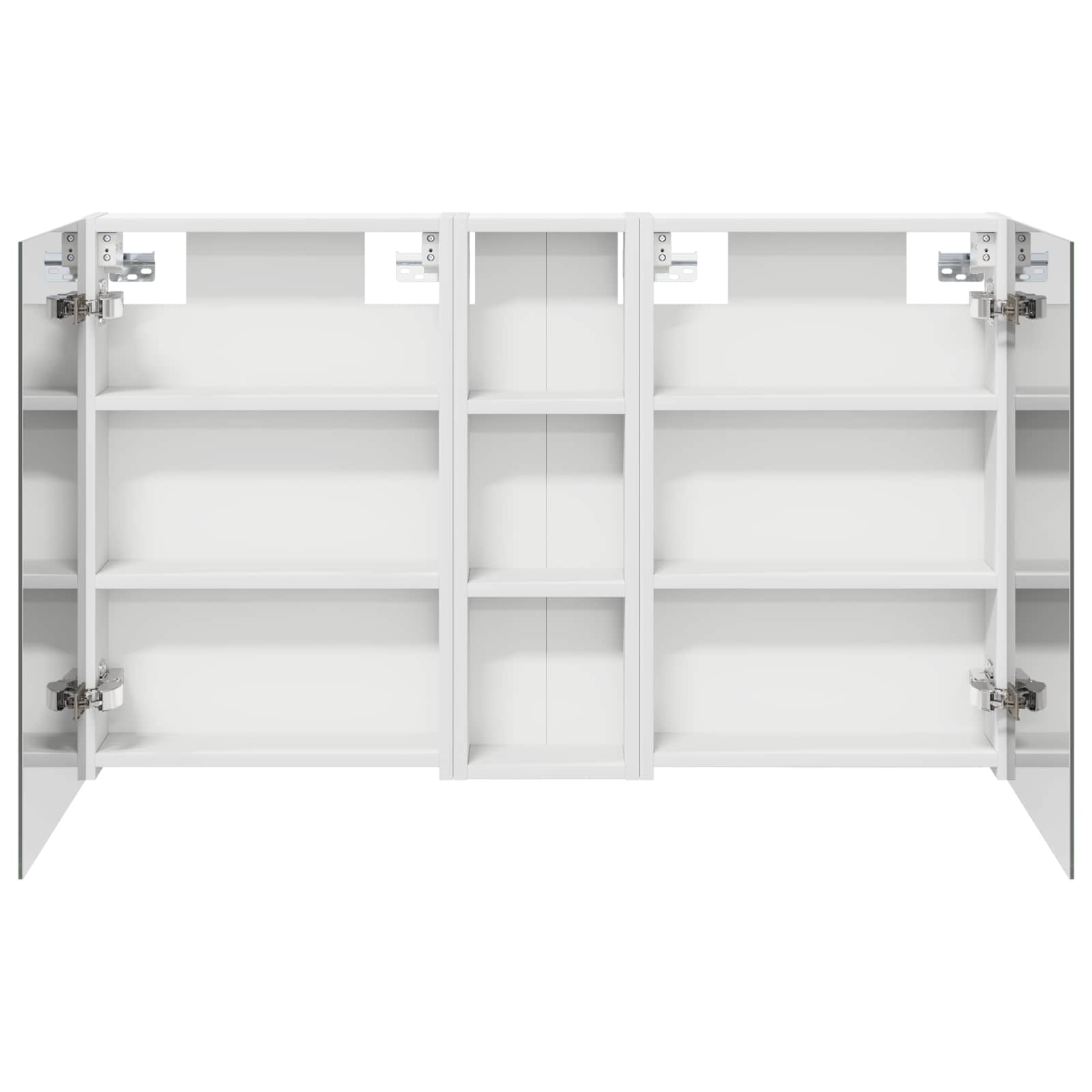 Badkamerkastenset 3 pcs 100 x 10,5 x 60,5 cm Bewerkt hout