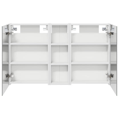 Badkamerkastenset 3 pcs 100 x 10,5 x 60,5 cm Bewerkt hout