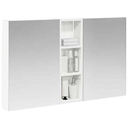 Badkamerkastenset 3 pcs 100 x 10,5 x 60,5 cm Bewerkt hout