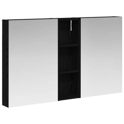 Badkamerkastenset 3 pcs 100 x 10,5 x 60,5 cm Bewerkt hout