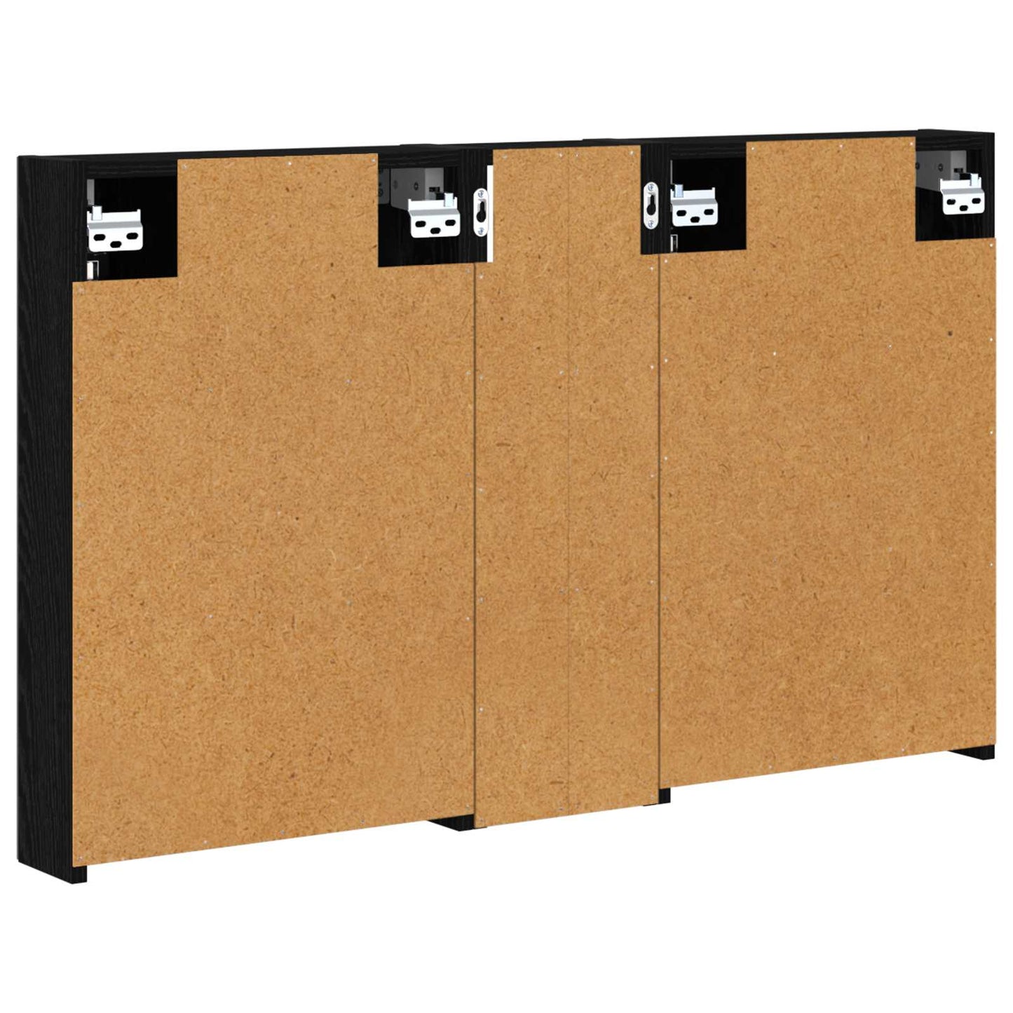 Badkamerkastenset 3 pcs 100 x 10,5 x 60,5 cm Bewerkt hout