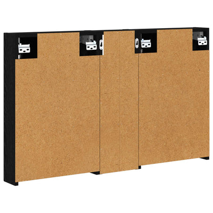Badkamerkastenset 3 pcs 100 x 10,5 x 60,5 cm Bewerkt hout