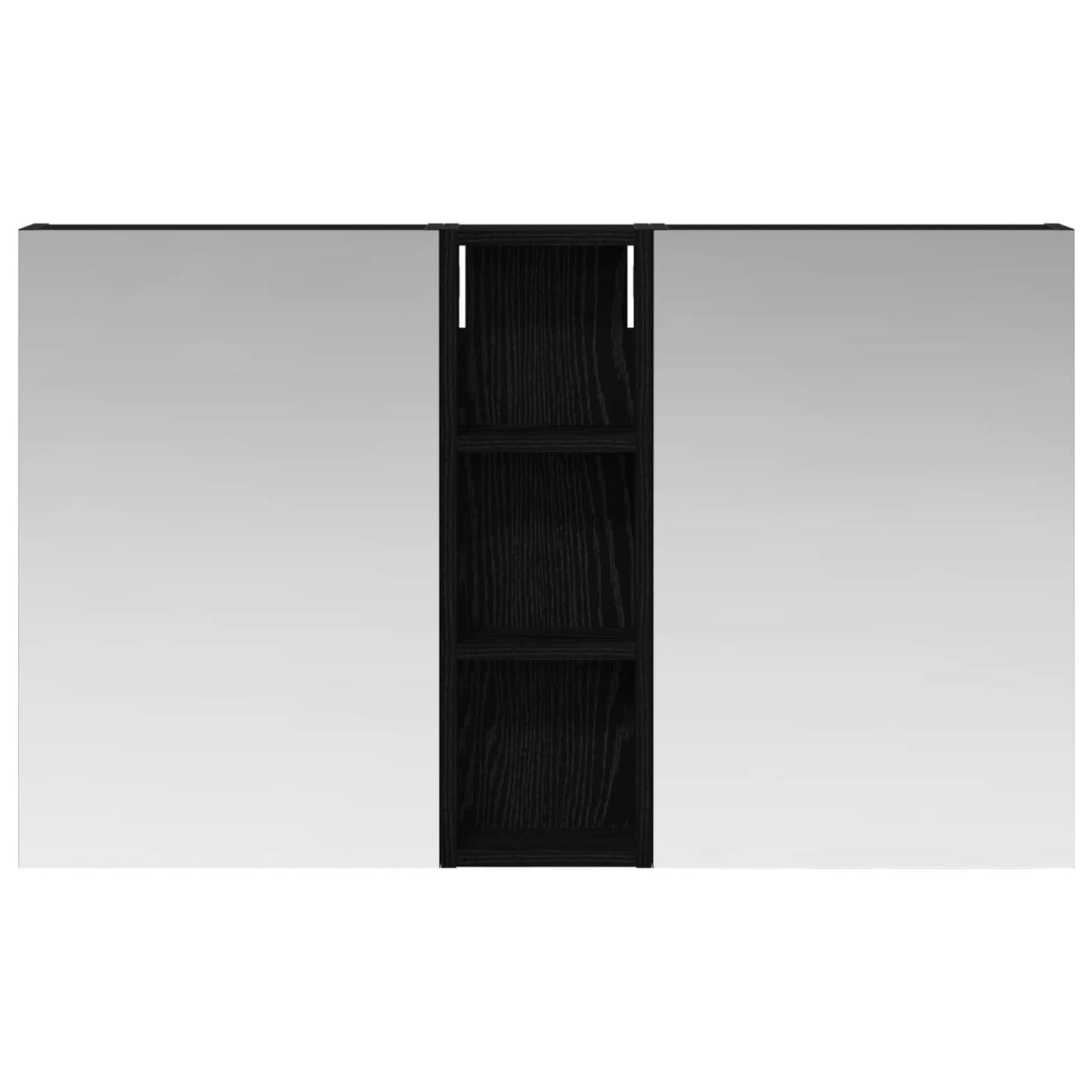Badkamerkastenset 3 pcs 100 x 10,5 x 60,5 cm Bewerkt hout