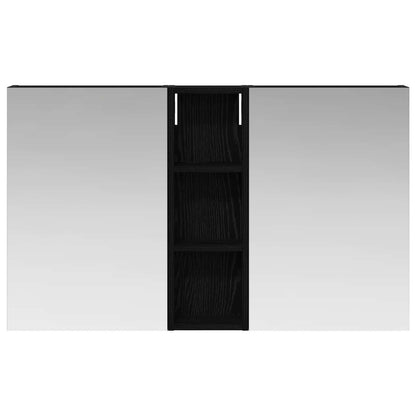 Badkamerkastenset 3 pcs 100 x 10,5 x 60,5 cm Bewerkt hout