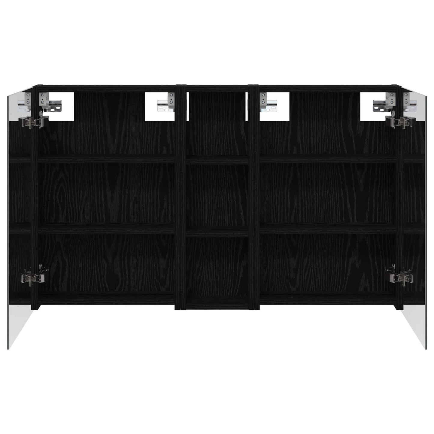 Badkamerkastenset 3 pcs 100 x 10,5 x 60,5 cm Bewerkt hout