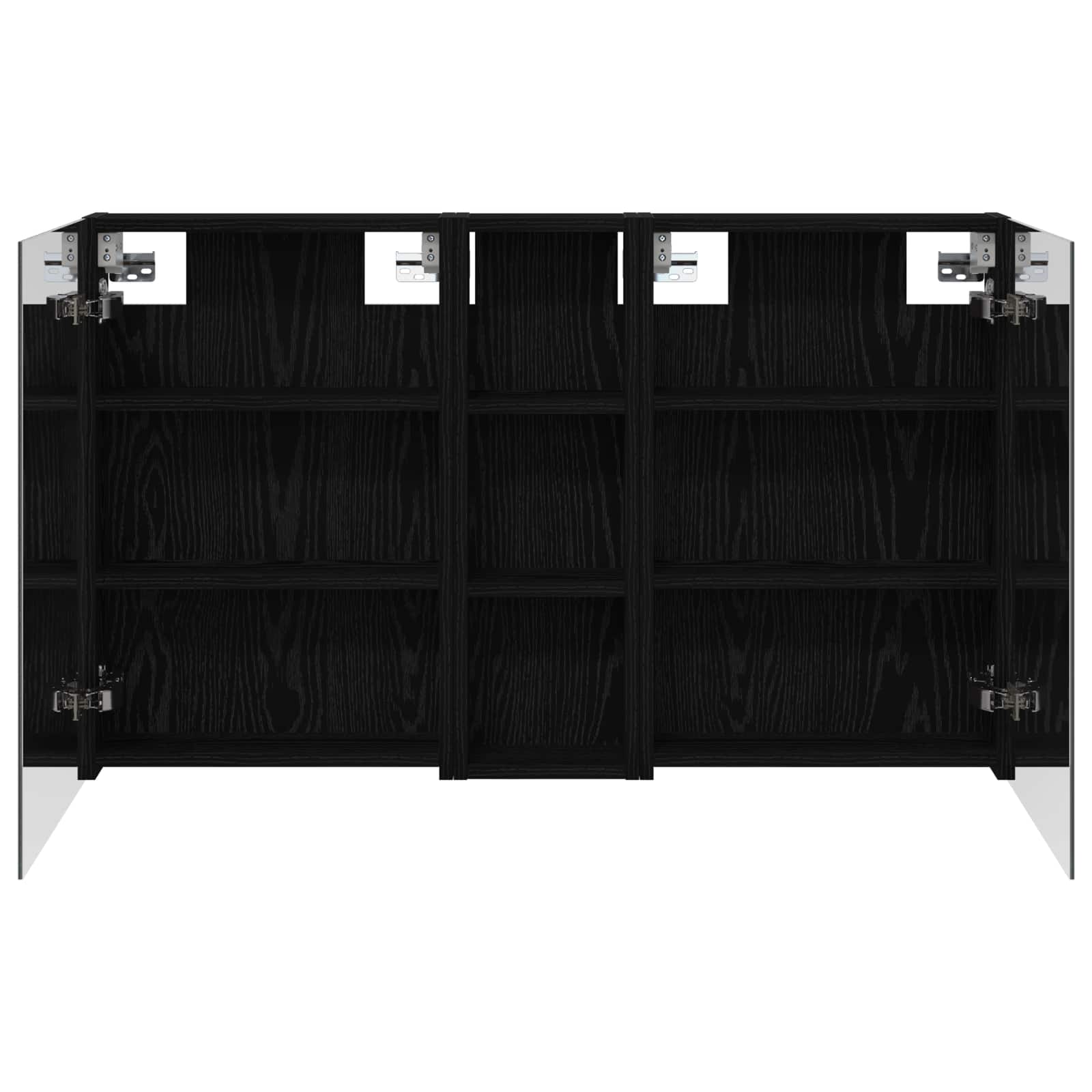 Badkamerkastenset 3 pcs 100 x 10,5 x 60,5 cm Bewerkt hout
