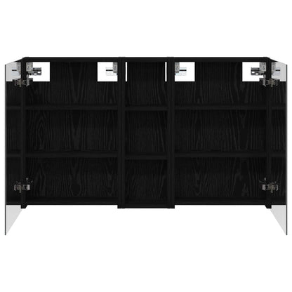 Badkamerkastenset 3 pcs 100 x 10,5 x 60,5 cm Bewerkt hout