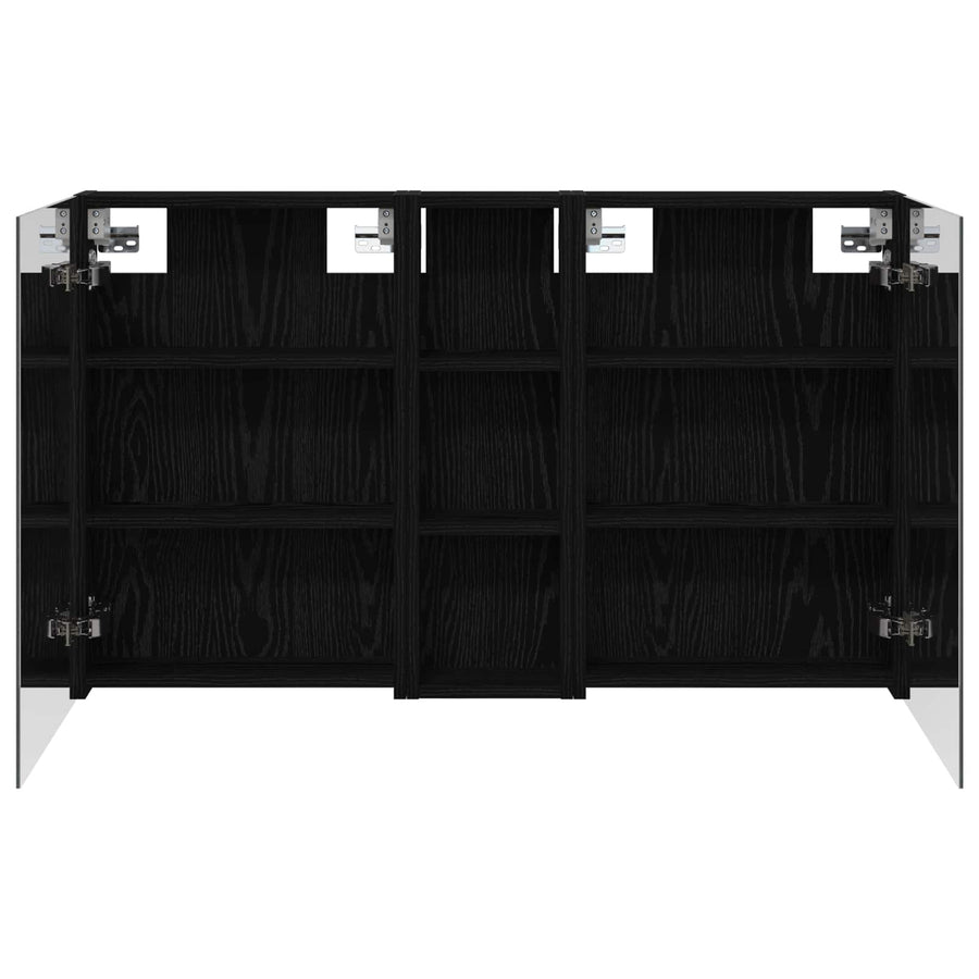 Badkamerkastenset 3 pcs 100 x 10,5 x 60,5 cm Bewerkt hout
