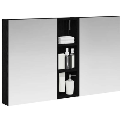Badkamerkastenset 3 pcs 100 x 10,5 x 60,5 cm Bewerkt hout