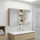 Bathroom Cabinet Set 3 pcs 100 x 10.5 x 60.5 cm Engineered Wood