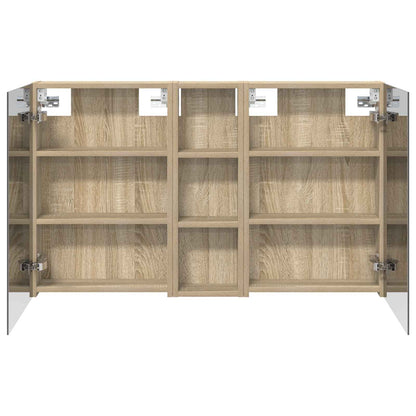 Badkamerkastenset 3 pcs 100 x 10,5 x 60,5 cm Bewerkt hout