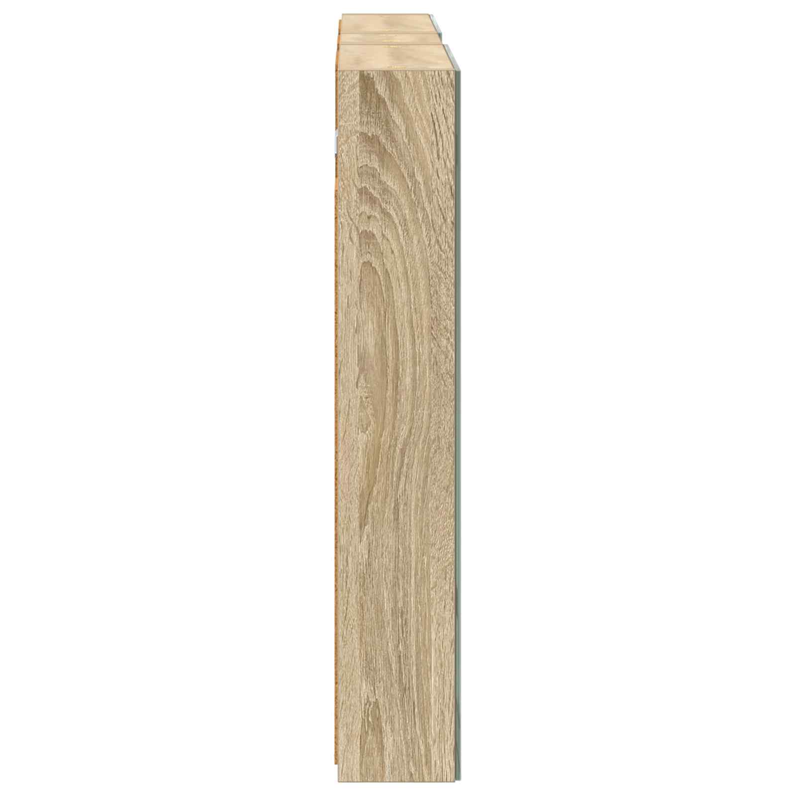 Badkamerkastenset 3 pcs 100 x 10,5 x 60,5 cm Bewerkt hout