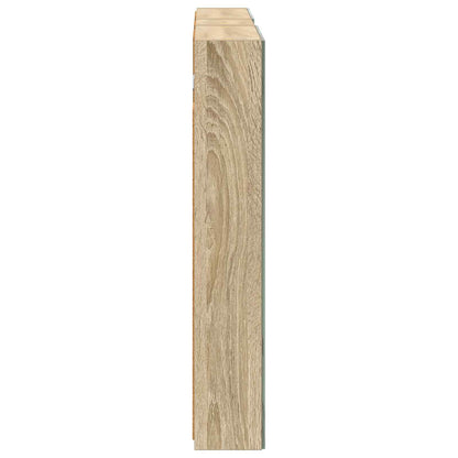 Badkamerkastenset 3 pcs 100 x 10,5 x 60,5 cm Bewerkt hout