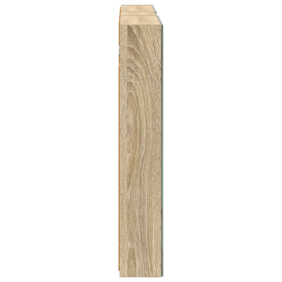 Badkamerkastenset 3 st 100 x 10,5 x 60,5 cm Bewerkt hout
