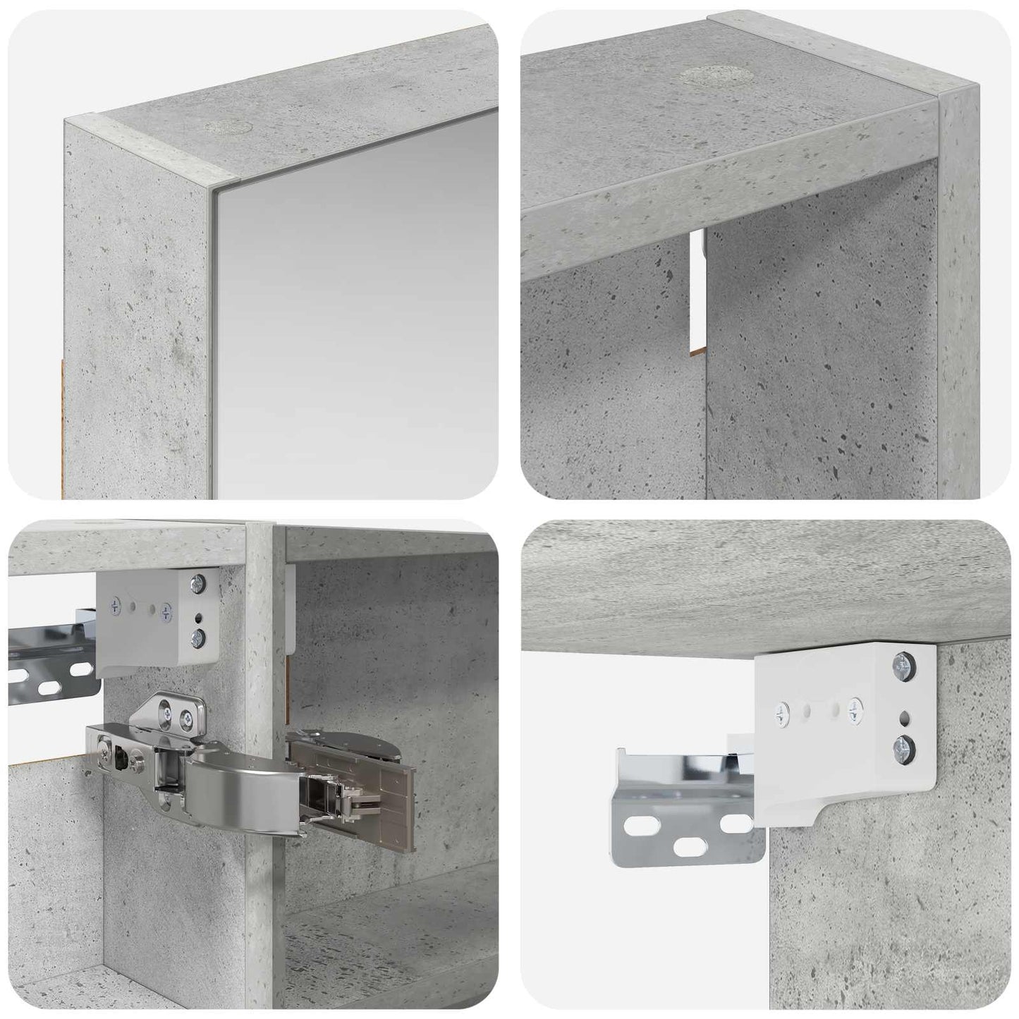 Badkamerkastenset 3 pcs 100 x 10,5 x 60,5 cm Bewerkt hout