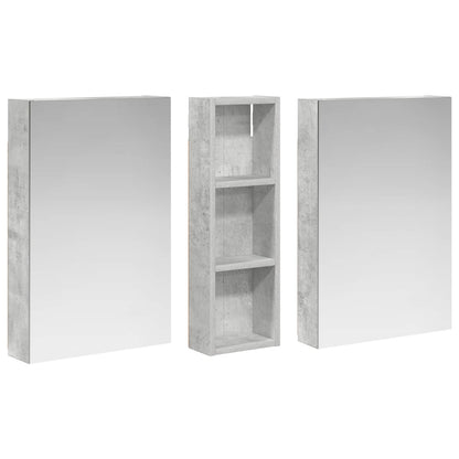 Badkamerkastenset 3 pcs 100 x 10,5 x 60,5 cm Bewerkt hout