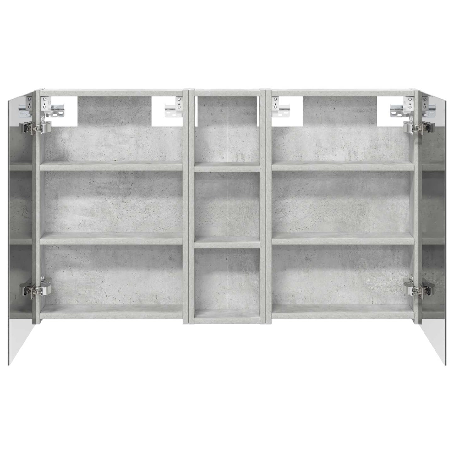 Badkamerkastenset 3 pcs 100 x 10,5 x 60,5 cm Bewerkt hout