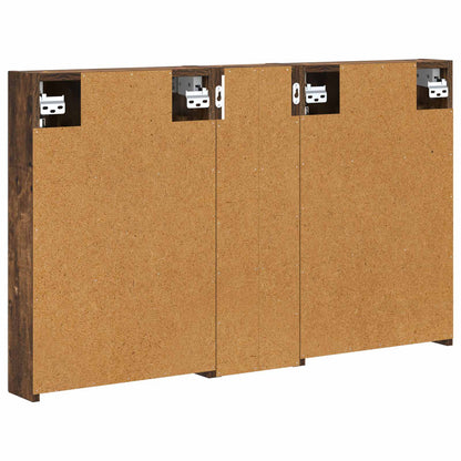 Badkamerkastenset 3 pcs 100 x 10,5 x 60,5 cm Bewerkt hout