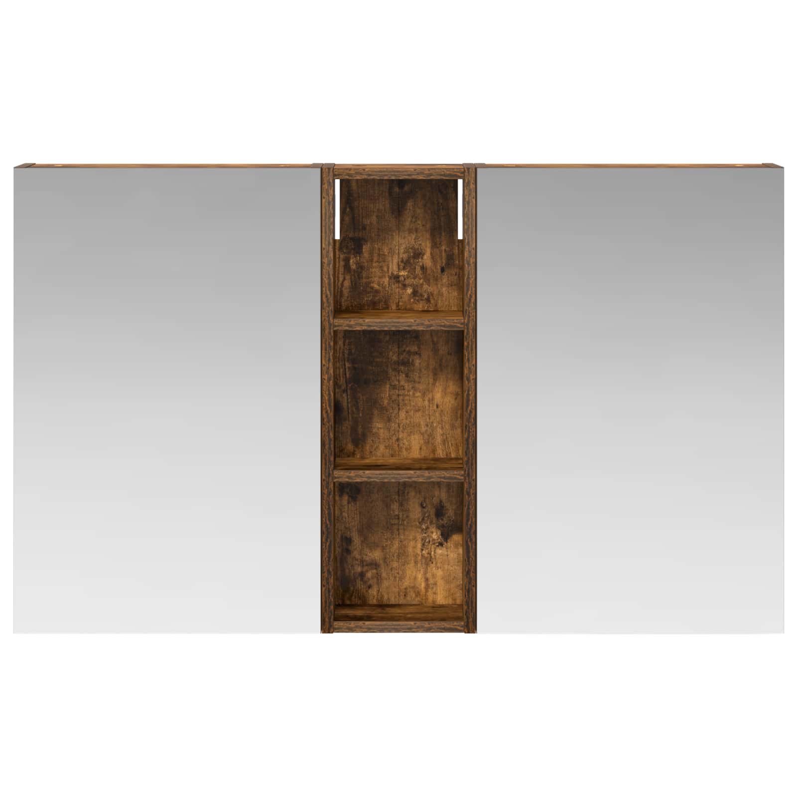 Badkamerkastenset 3 pcs 100 x 10,5 x 60,5 cm Bewerkt hout