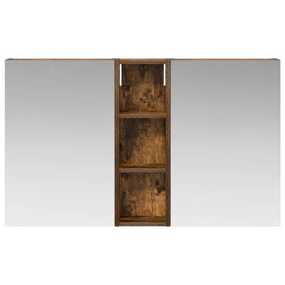 Badkamerkastenset 3 pcs 100 x 10,5 x 60,5 cm Bewerkt hout